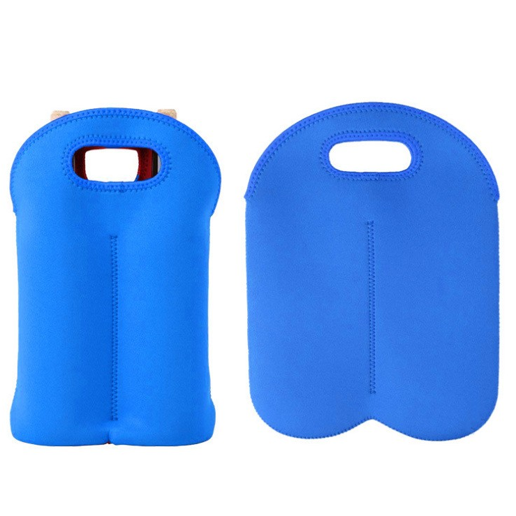 2 Bottle Neoprene Wine Tote Carrier Bag Water Bottle Holder
