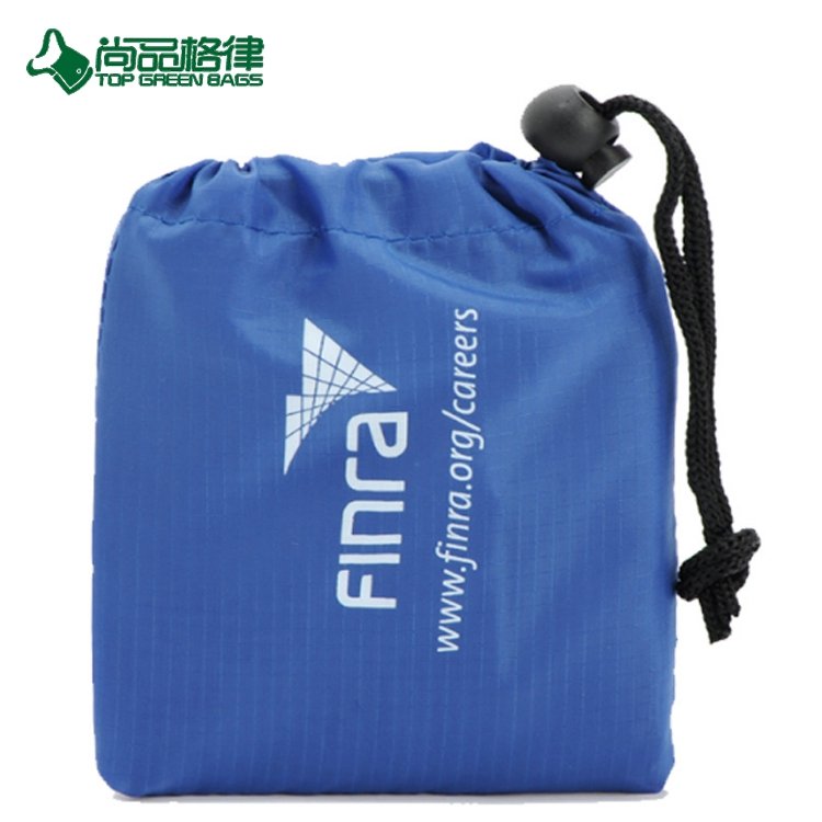 Polyester Foldable Nylon Grocery Bag Shopping Tote Bag With Seperated Pouch (TP-FB220)