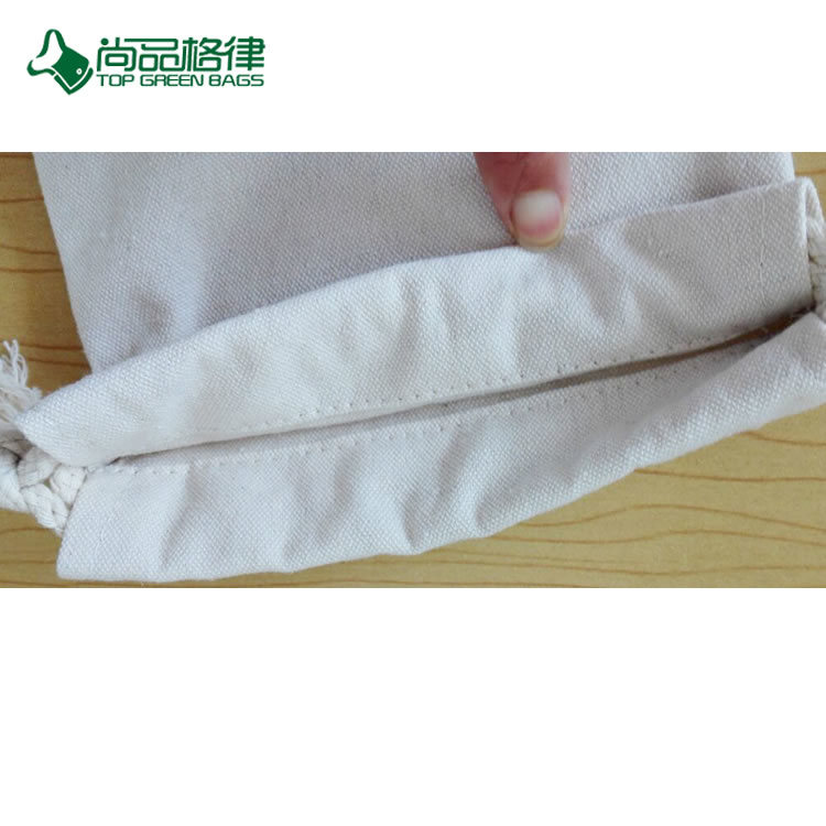 Organic Cotton Canvas Bag with Double Cotton Drawstring Pouch